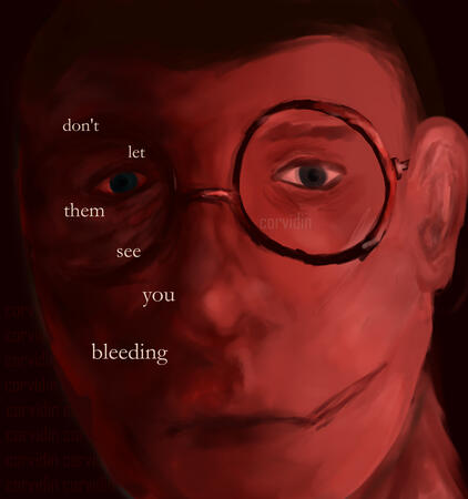 Digital art that I finished on 27/3/25. This is my OC, Pariah. You might see more on him soon.
